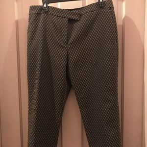 Ann Taylor Navy & Gold Ankle Pants